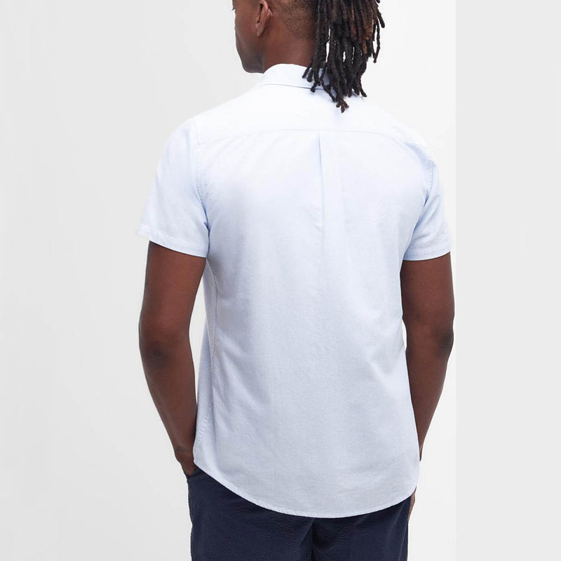 Barbour Stripe Oxtown Oxford Shirt Sky Blue