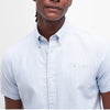 Barbour Stripe Oxtown Oxford Shirt Sky Blue