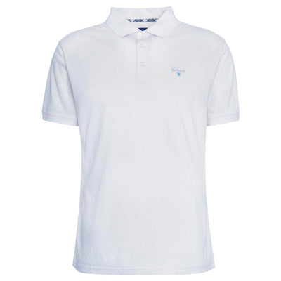 Barbour Sutton Tailored Polo Shirt Antique White