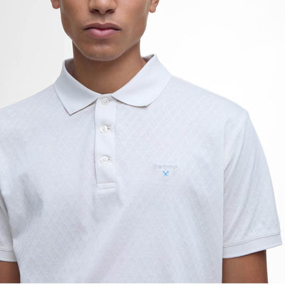 Barbour Sutton Tailored Polo Shirt Antique White