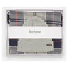 Barbour Men's Swinton and Galingale Beanie / Scarf Gift Set Blue Granite