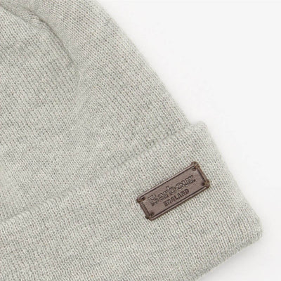 Barbour Men's Swinton and Galingale Beanie / Scarf Gift Set Blue Granite