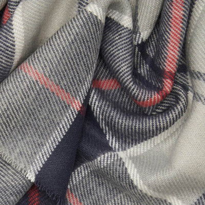 Barbour Men's Swinton and Galingale Beanie / Scarf Gift Set Blue Granite