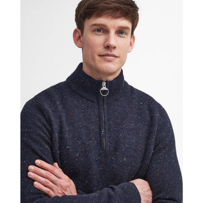 Barbour Tainsbury Half Zip Knitted Jumper Navy