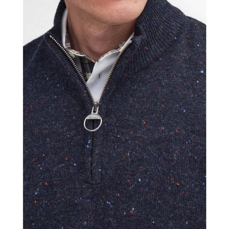Barbour Tainsbury Half Zip Knitted Jumper Navy