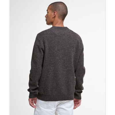 Barbour Tainsbury Wool Crew Neck Jumper Dark Oak