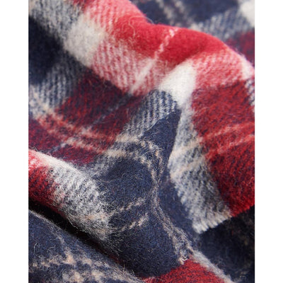 Barbour Tartan Lambswool Scarf Cranberry Tartan
