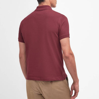 Barbour Tartan Pique Polo Shirt Ruby
