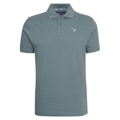 Barbour Tartan Pique Polo Shirt Vintage Teal