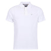 Barbour Tartan Pique Polo Shirt White / Dress Blue