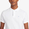 Barbour Tartan Pique Polo Shirt White / Dress Blue