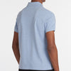Barbour Tartan Pique Polo Sky Marl Dress Blue