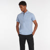 Barbour Tartan Pique Polo Sky Marl Dress Blue