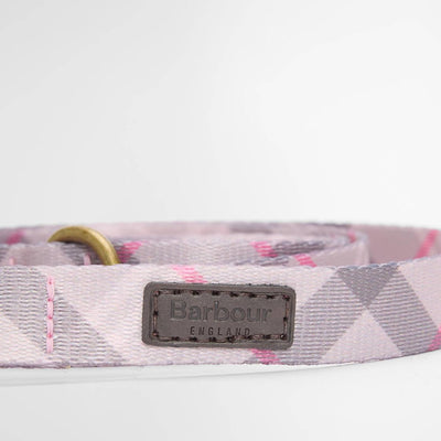 Barbour Tartan Printed Dog Lead Pink Tartan