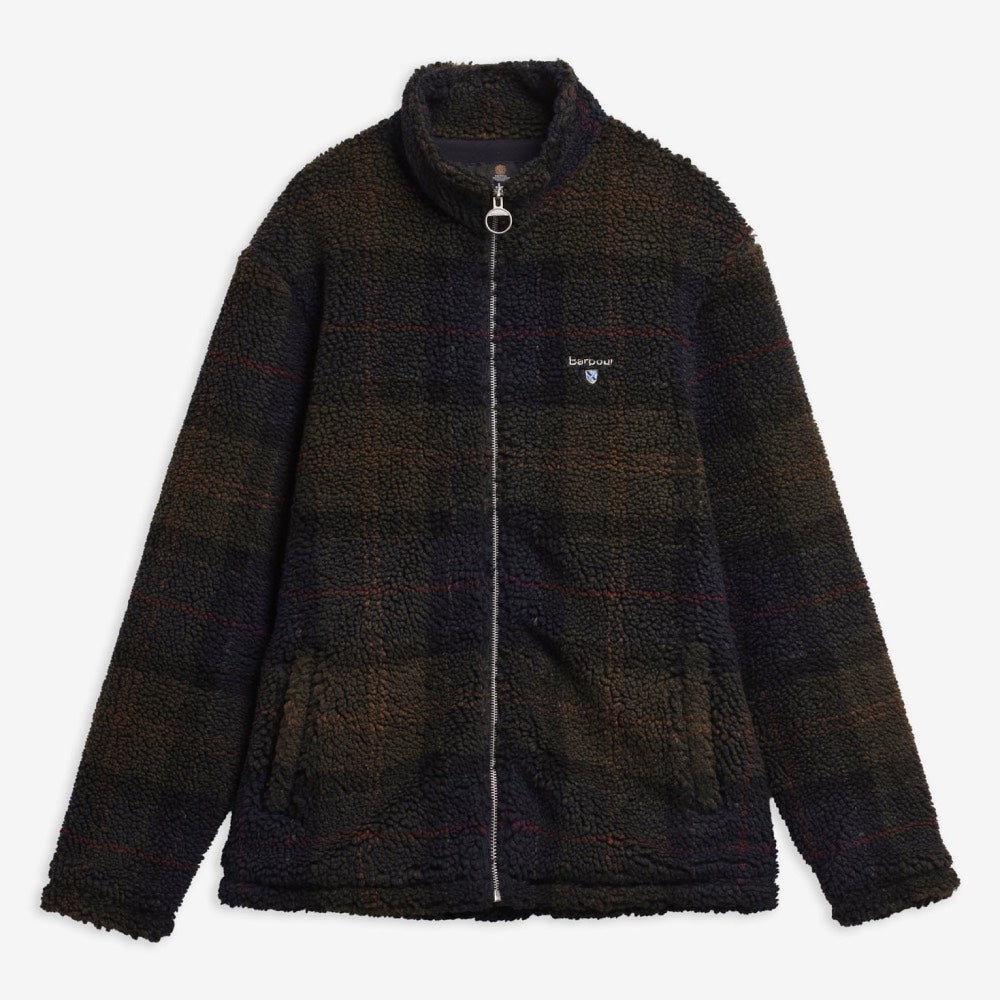 Barbour Tartan Sherpa Fleece Jacket Shadow Classic Tartan