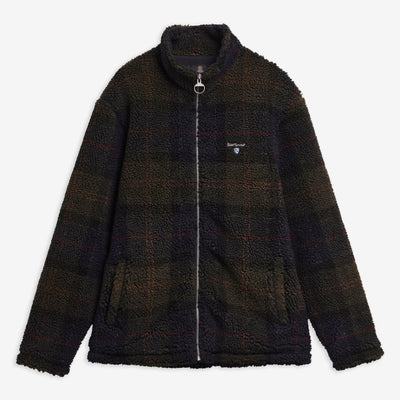 Barbour Tartan Sherpa Fleece Jacket Shadow Classic Tartan