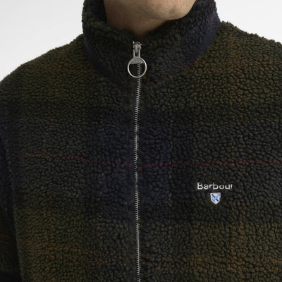 Barbour Tartan Sherpa Fleece Jacket Shadow Classic Tartan