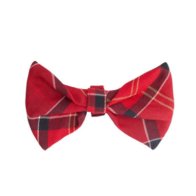 Barbour Tartan Dog Bow Tie Cardinal Red