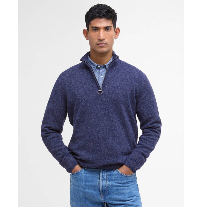 Barbour Tisbury Half Zip Sweater Deep Blue
