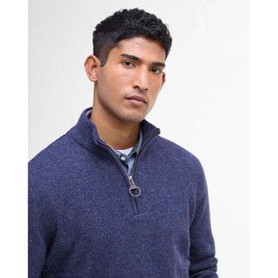 Barbour Tisbury Half Zip Sweater Deep Blue