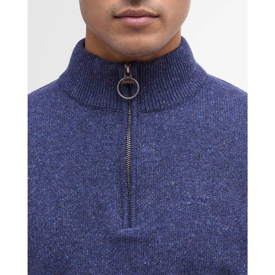 Barbour Tisbury Half Zip Sweater Deep Blue