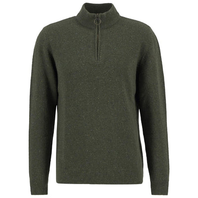Barbour Tisbury Half Zip Sweater Forest