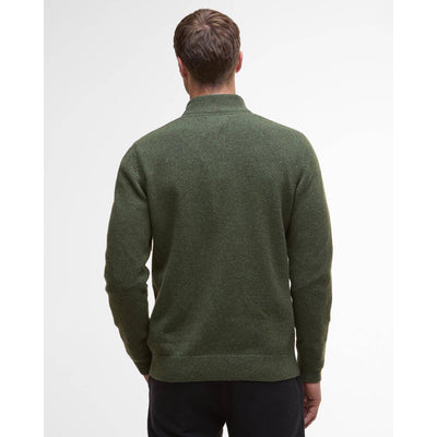 Barbour Tisbury Half Zip Sweater Forest