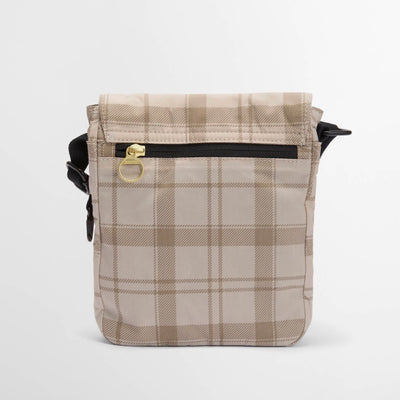 Barbour Transport Crossbody Bag Mist Tartan