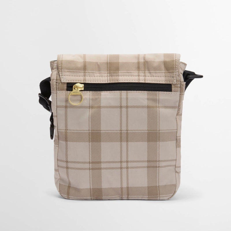 Barbour Transport Crossbody Bag Mist Tartan