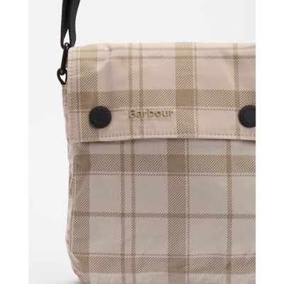 Barbour Transport Crossbody Bag Mist Tartan