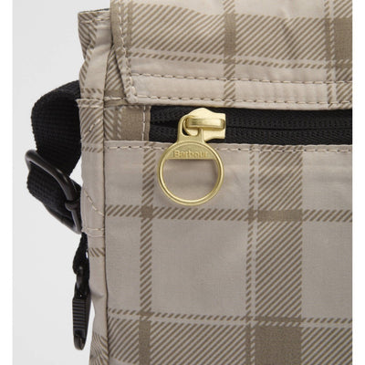 Barbour Transport Crossbody Bag Mist Tartan