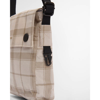 Barbour Transport Crossbody Bag Mist Tartan
