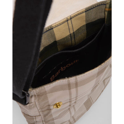 Barbour Transport Crossbody Bag Mist Tartan