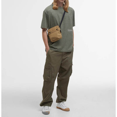 Barbour Transport Crossbody Bag Golden Khaki