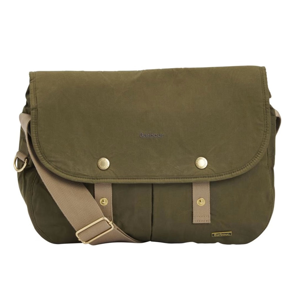 Barbour Transport Riever Crossbody Bag Dusky Green