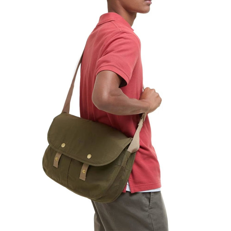 Barbour Transport Riever Crossbody Bag Dusky Green