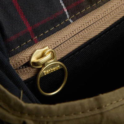 Barbour Transport Riever Crossbody Bag Dusky Green