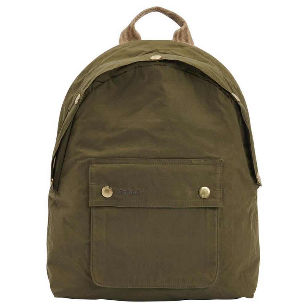Barbour Transport Zip Closure Backpack Dusky Green