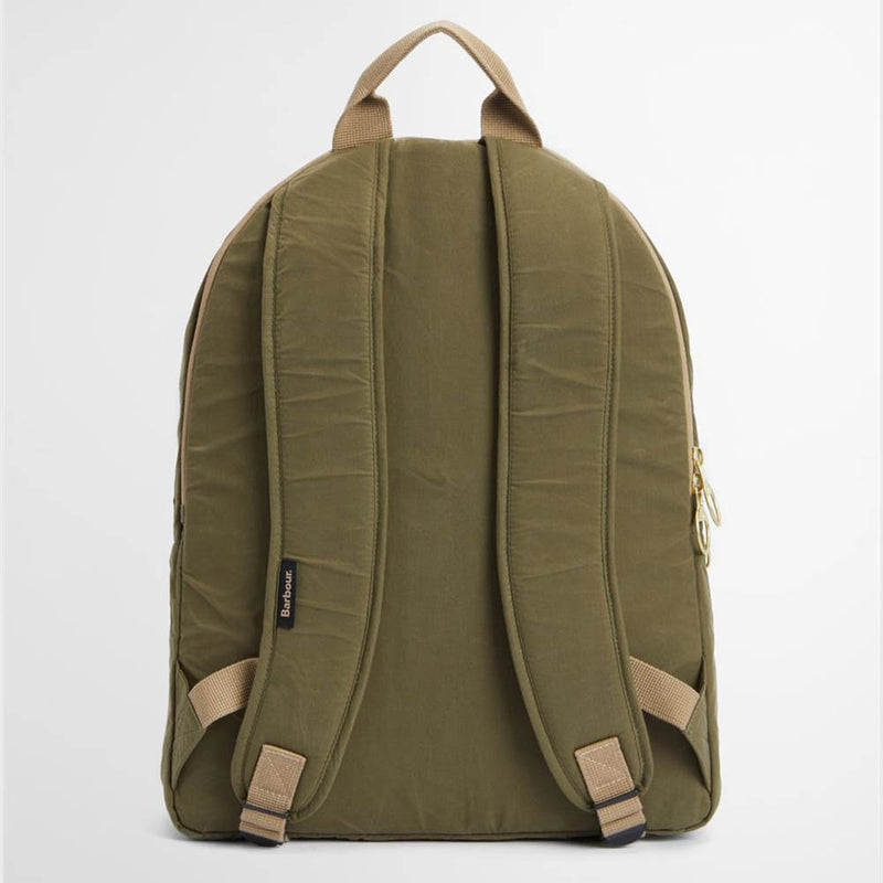 Barbour Transport Zip Closure Backpack Dusky Green