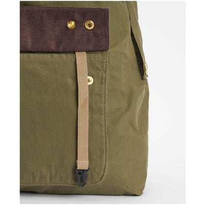 Barbour Transport Zip Closure Backpack Dusky Green