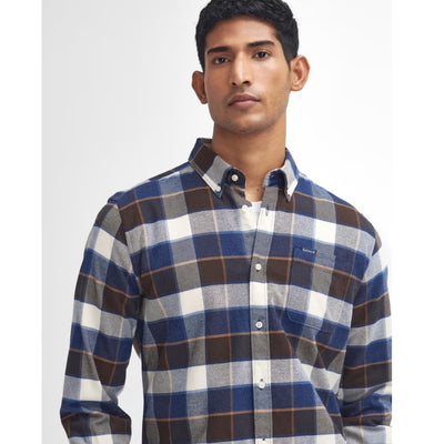 Barbour Valley Tailored Check Shirt Ecru