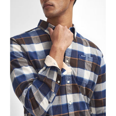 Barbour Valley Tailored Check Shirt Ecru