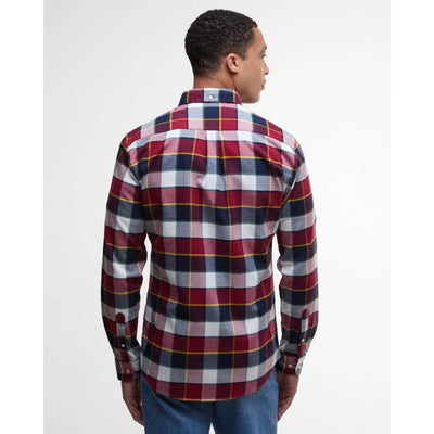 Barbour Valley Tailored Long Sleeve Check Shirt Red