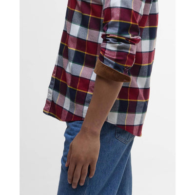 Barbour Valley Tailored Long Sleeve Check Shirt Red