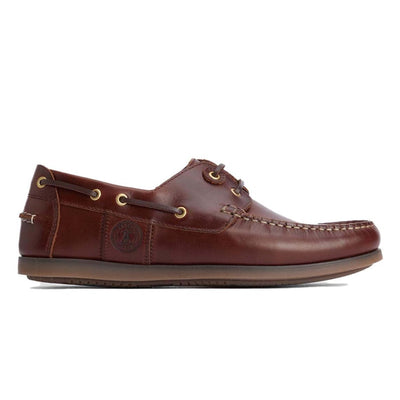 Barbour Men's Wake Boat Shoes Cognac