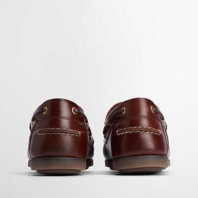 Barbour Men's Wake Boat Shoes Cognac