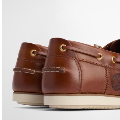 Barbour Men's Wake Boat Shoes Cognac