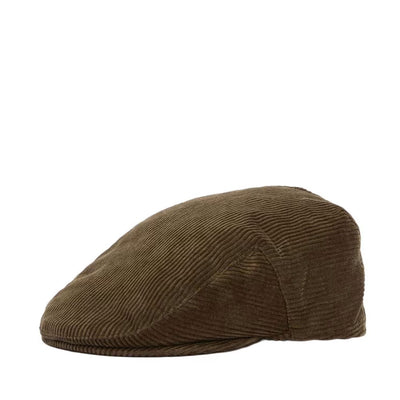 Barbour Westdale Cord Flat Cap Olive