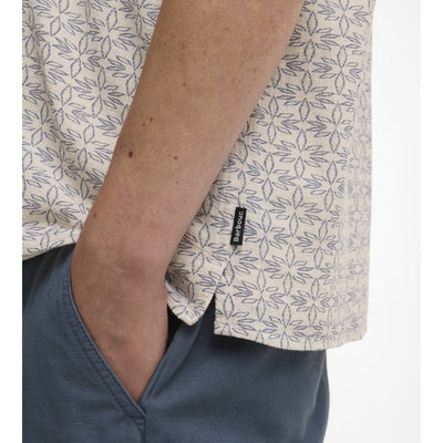 Barbour Wildfell Printed Short Sleeved Relaxed Shirt Neutral