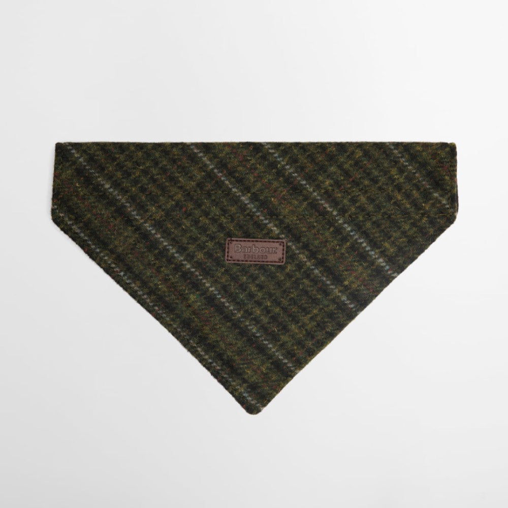 Barbour Wilkin Dog Bandana Olive Check